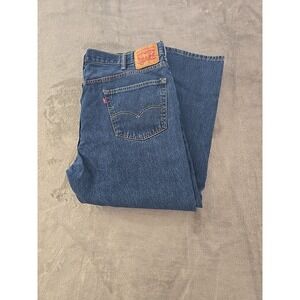 Levi Strauss 550 Relaxed Fit Mens Jeans Dark Wash Denim W46‎ L29
